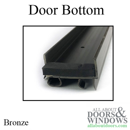 35-3/4" Door Bottom, Wrap around type sweep - Bronze