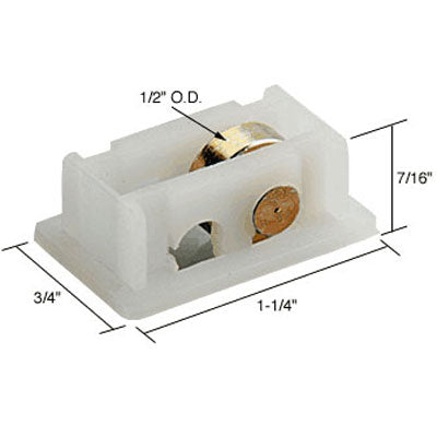 Roller Assembly (Flat) - Sliding Windows, Nylon / Steel - Roller Assembly (Flat) - Sliding Windows, Nylon / Steel