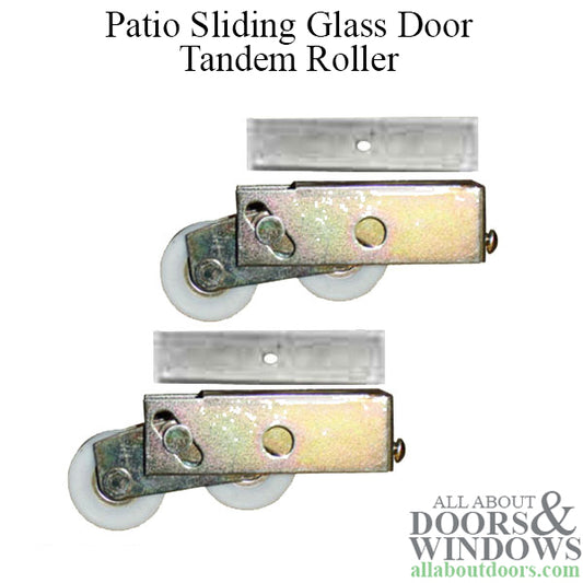 Sliding Patio Door Roller Tank Roller Dual 1.25 Inch Nylon Wheel Roller