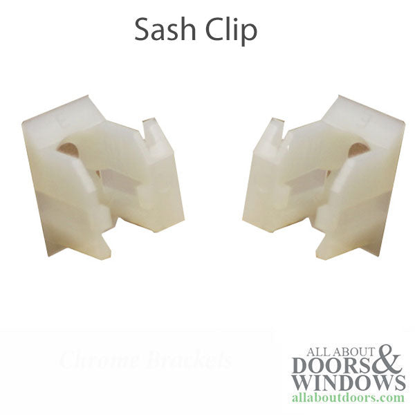 Lower Sash Clip, Plastic - Pair - Lower Sash Clip, Plastic - Pair