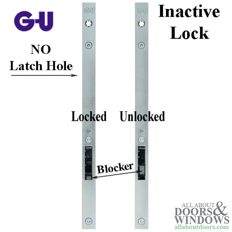 Inactive 50/92 Europa Multipoint Lock for Passive Doors - Silver Ferguard - Inactive 50/92 Europa Multipoint Lock for Passive Doors - Silver Ferguard