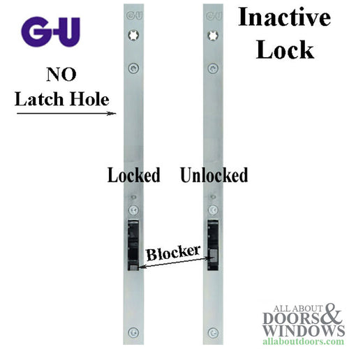 Inactive 50/92 Europa Multipoint Lock for Passive Doors - Silver Ferguard - Inactive 50/92 Europa Multipoint Lock for Passive Doors - Silver Ferguard