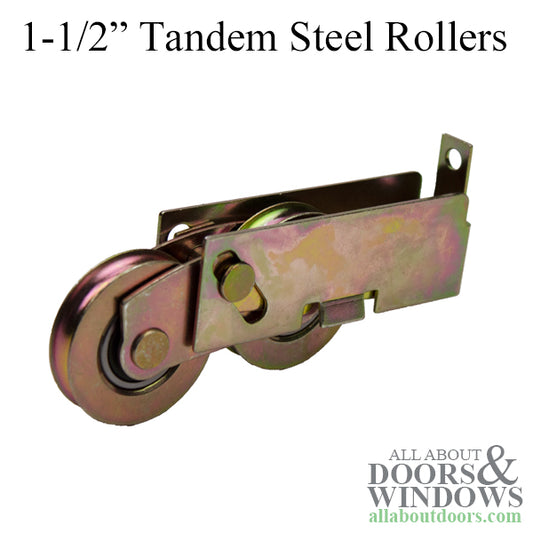 1-1/2 Inch Tandem Steel Rollers for Sliding Patio Door