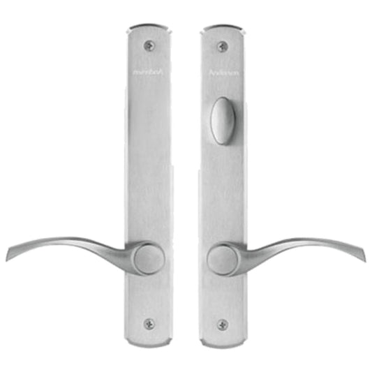 Hardware Kit, Double Door, Newbury, Active / Passive - Satin Nickel