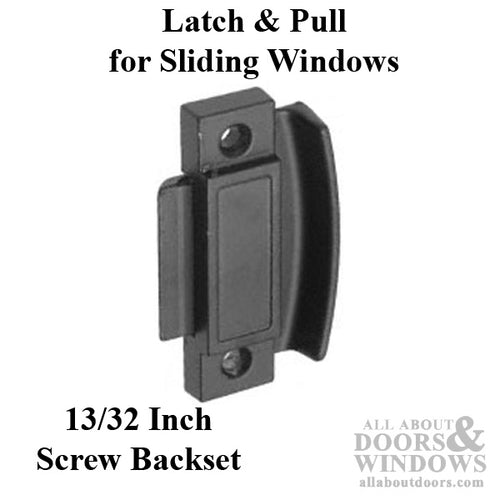 Latch and Pull - Vinyl and Aluminum Hardware, Diecast - Black - Latch and Pull - Vinyl and Aluminum Hardware, Diecast - Black
