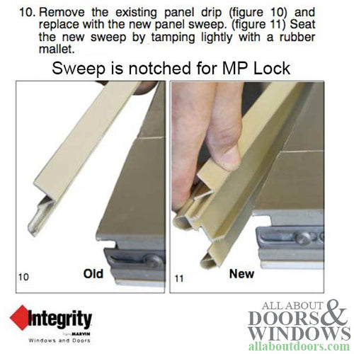 Marvin Integrity Hinged Door Sweep, Secondary 2-8 Door, Right Hand - Marvin Integrity Hinged Door Sweep, Secondary 2-8 Door, Right Hand