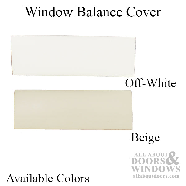Window balance cover, vinyl filler bead 4-1/8