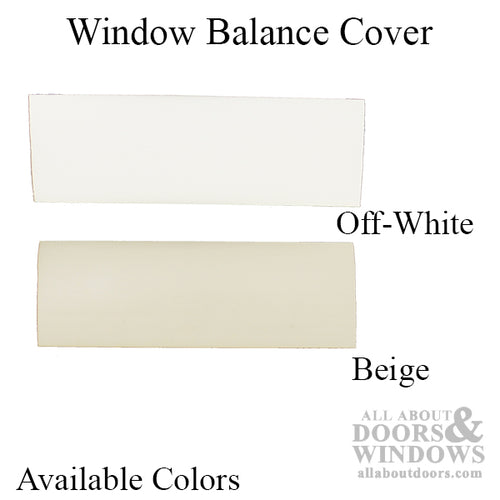 Window balance cover, vinyl filler bead 4-1/8