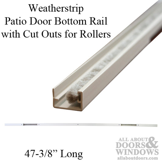 Hurd CHES / HES Inverted U-Cap Bottom Patio Door Weatherstrip Channel