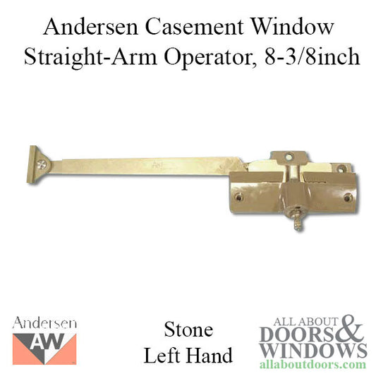Andersen Window Straight Arm Operator Left 8-3/8 Inch Stone CN Series