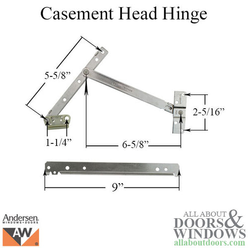 Andersen Right Head Hinge for Casement Windows - Discontinued - Andersen Right Head Hinge for Casement Windows - Discontinued