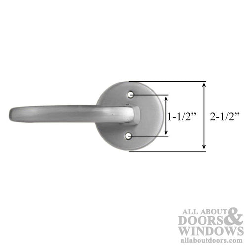 Mandalay Active Mortise Lock Trim Only - US15 - Satin Nickel - Mandalay Active Mortise Lock Trim Only - US15 - Satin Nickel