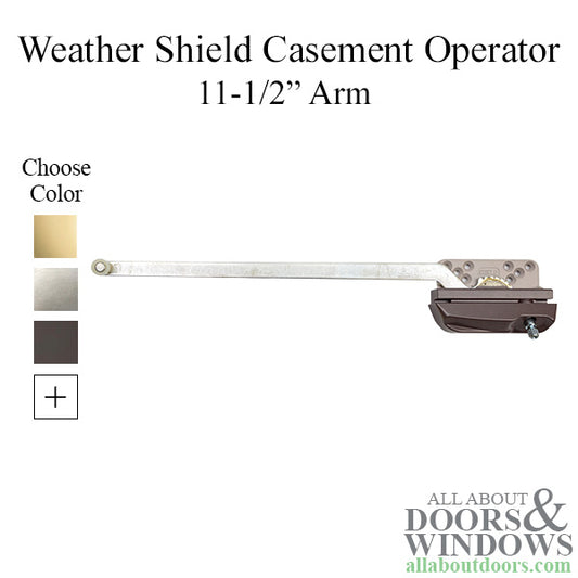 Truth 15.32 Weathershield 13-1/2" Straight Arm Casement Operator, LH