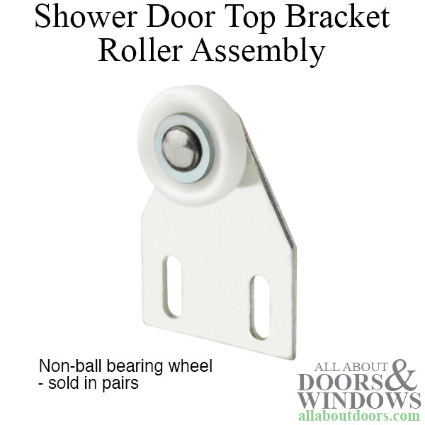 Adjustable Roller Assembly for Shower Doors Top Bracket 7/8