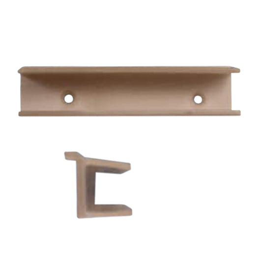 Guide, 5/8 Opening, Sliding Shower Door Bottom- Tan