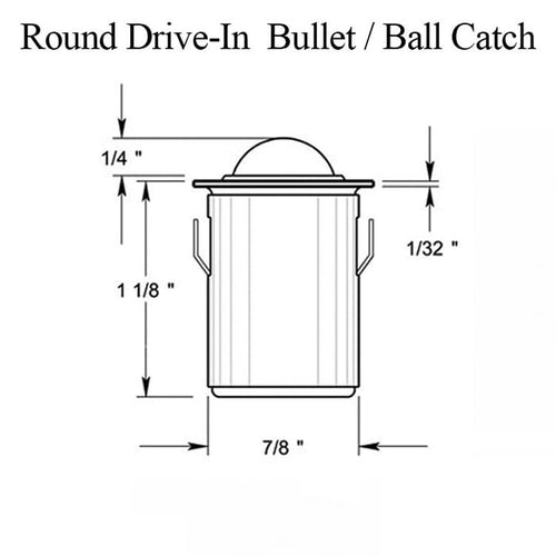 Drive-in Bullet / Ball Catch with 7/8