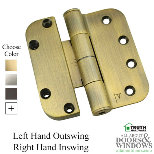 Truth Sentry Hinged Door Adjustable Guide Hinge, LHO / RHI, 4 x 4 inches