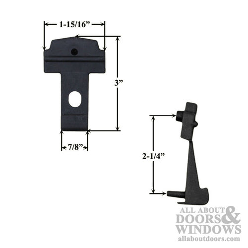 Astragal part-rubber boot, Therma-Tru Double Door - Black - Astragal part-rubber boot, Therma-Tru Double Door - Black