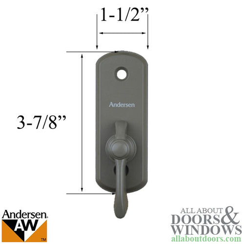 Andersen Frenchwood Gliding Doors - Thumb Latch - Albany - Inside Lock - Stone - Andersen Frenchwood Gliding Doors - Thumb Latch - Albany - Inside Lock - Stone