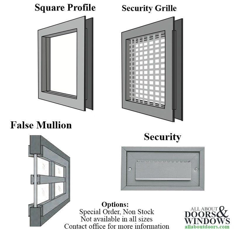 Commercial Door Lite Steel Frame Low Profile 6 Inch x 27 Inch - Commercial Door Lite Steel Frame Low Profile 6 Inch x 27 Inch