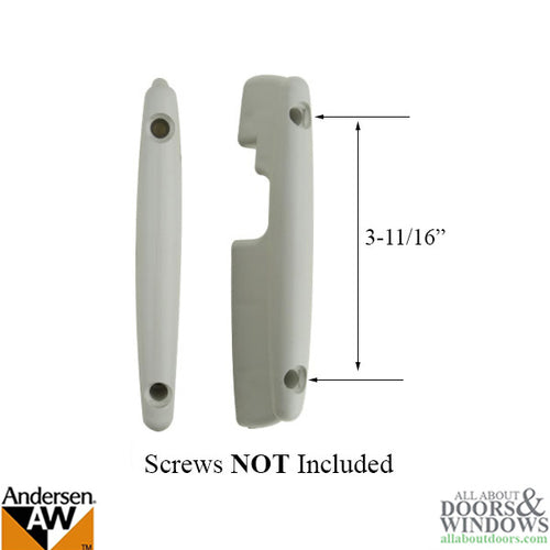 Retractable Insect Screen Exterior Handle for Andersen FGD made: June 2007 - Present - White - Retractable Insect Screen Exterior Handle for Andersen FGD made: June 2007 - Present - White