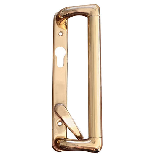 Champion Cologne Active Patio Door Handleset, Euro Cylinder - Brass