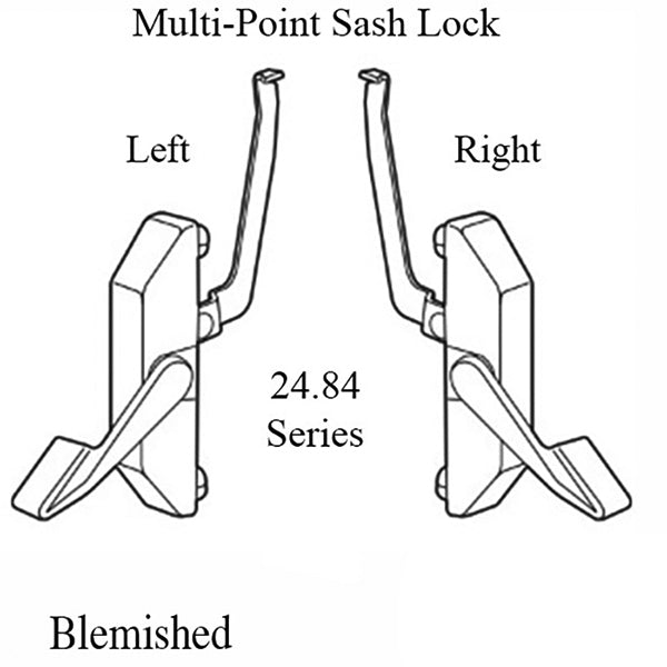 Maxim Multi-Point Sash Lock, Left Hand - Blemished - Maxim Multi-Point Sash Lock, Left Hand - Blemished