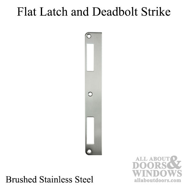 P3000 Active Latch and Deadbolt, Flat Strike Plate - P3000 Active Latch and Deadbolt, Flat Strike Plate