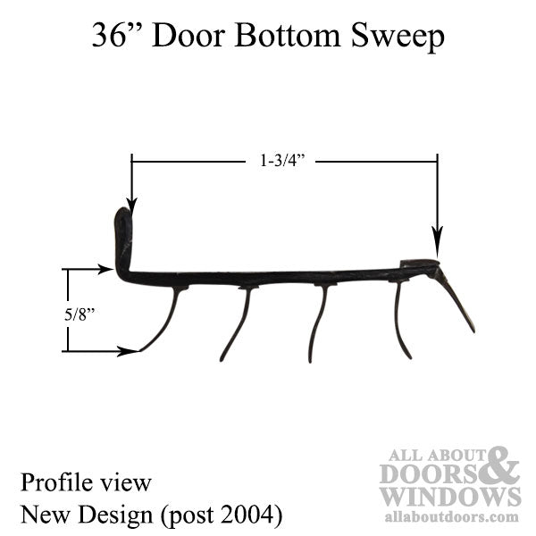 Door Bottom Sweep 36 Inch Staple On Door Weather Strip Brown Door Bottom Seal - Door Bottom Sweep 36 Inch Staple On Door Weather Strip Brown Door Bottom Seal