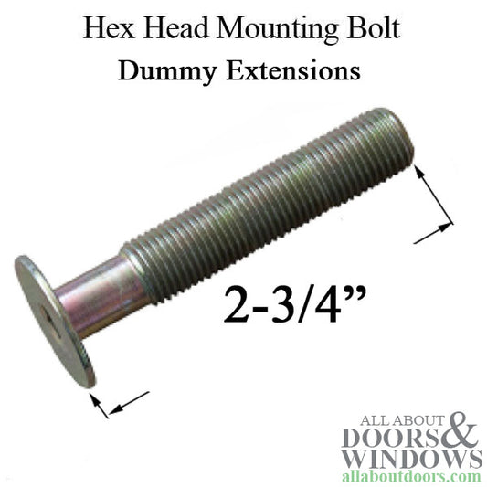 Mounting Bolt, 2-3/4 inch - Dummy Handle Extension, HBL Interior/Entry trim sets only