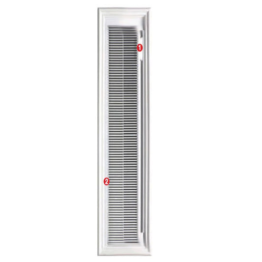 Therma Tru Door Lite 1 Lite with Glass and Surround with Internal Blinds