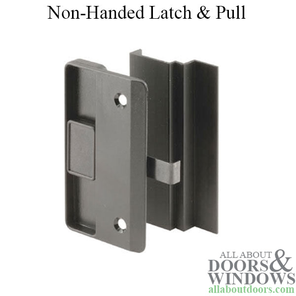 Non-Handed Latch & Pull for Sliding Screen Door - Black - Non-Handed Latch & Pull for Sliding Screen Door - Black