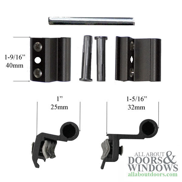 Aluminum door 2 wing Clamp hinge - Aluminum door 2 wing Clamp hinge