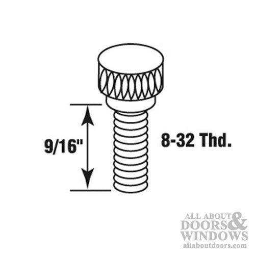 Storm Door Panel Clip Thumbscrews - Storm Door Panel Clip Thumbscrews