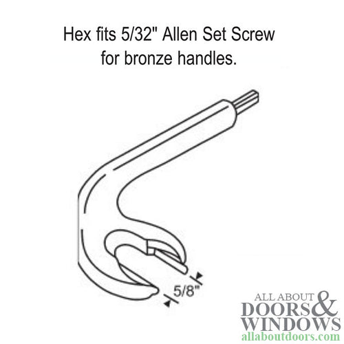 Custodial Handle for Commercial Buildings White Bronze - Custodial Handle for Commercial Buildings White Bronze