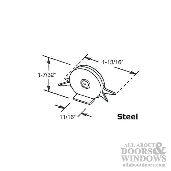 Rollers, Sliding Door, Steel - Rollers, Sliding Door, Steel