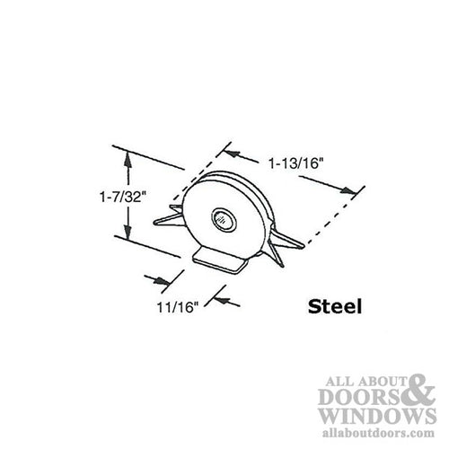 Rollers, Sliding Door, Steel - Rollers, Sliding Door, Steel