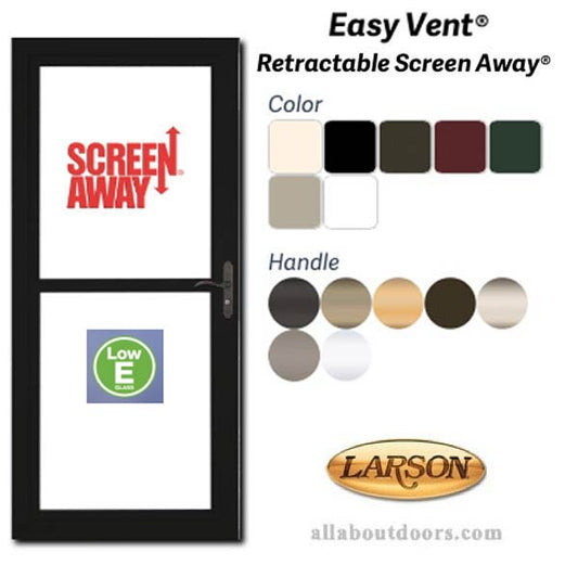 Larson Easy Vent Fullview Storm Door - Low-E Glass