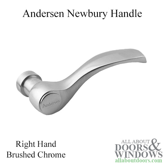 Andersen Newbury Handle, Right Hand - Brushed Chrome