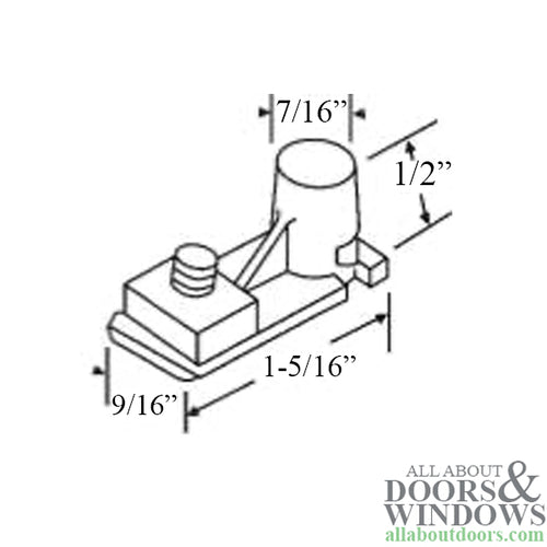 Peachtree Pivot Block, Metal Bi-Fold Door - White - Peachtree Pivot Block, Metal Bi-Fold Door - White
