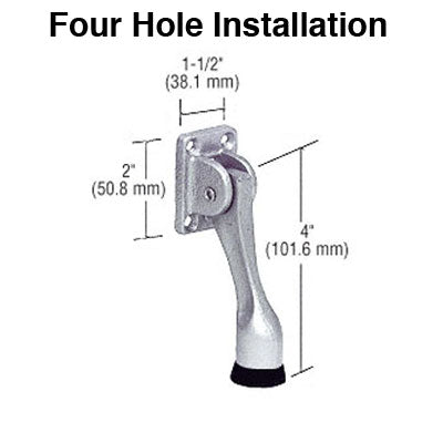 4'',  4 hole Drop Down Door Holder, Cast Iron - Choose Finish - 4'',  4 hole Drop Down Door Holder, Cast Iron - Choose Finish