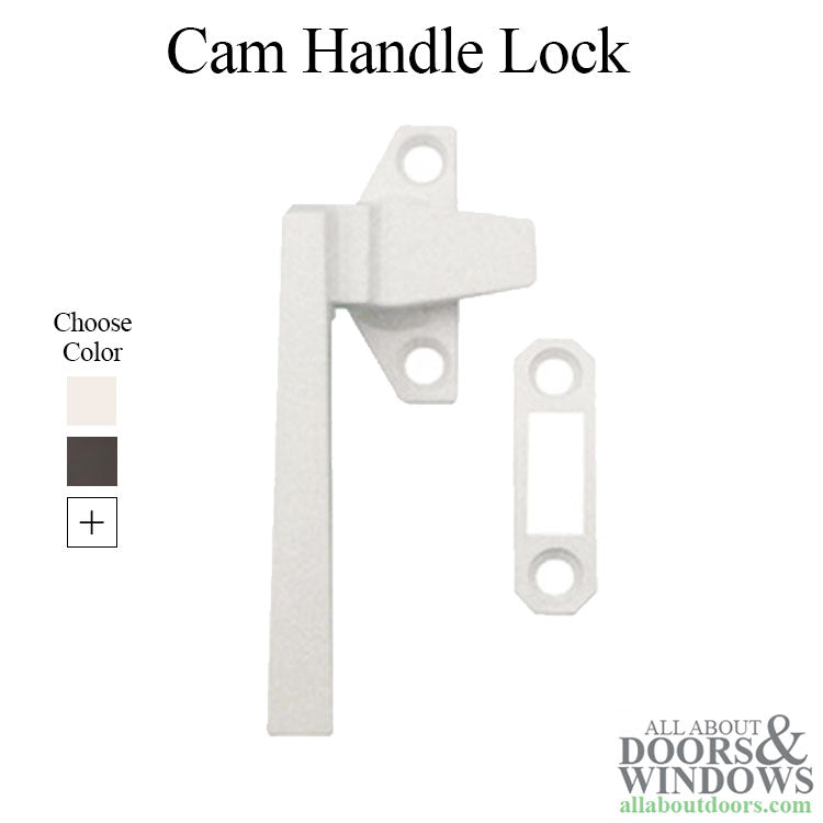 Cam Handle lock - 1-1/2 Inch Hole C-C - Left - Choose Color - Cam Handle lock - 1-1/2 Inch Hole C-C - Left - Choose Color