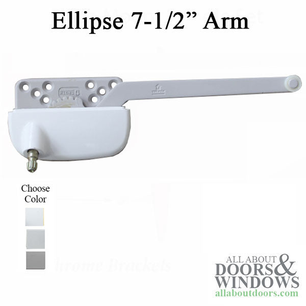 Truth 15.56 Ellipse 7-1/2 single arm casement operator, nylon roller, Right - Truth 15.56 Ellipse 7-1/2 single arm casement operator, nylon roller, Right