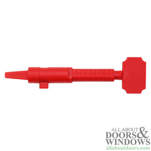 Roto Construction Key Active Door Measure Tool Red - Roto Construction Key Active Door Measure Tool Red