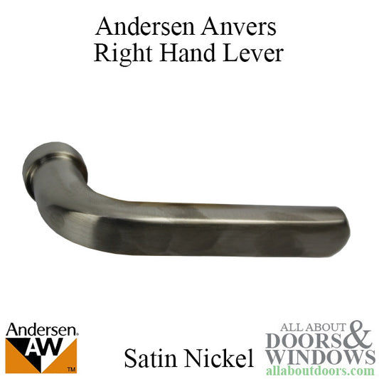 Andersen Anvers Handle, Right Hand - Satin Nickel