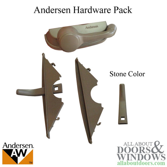Andersen Window Handle Hardware Pack For Casement and Awning Window Stone Handle