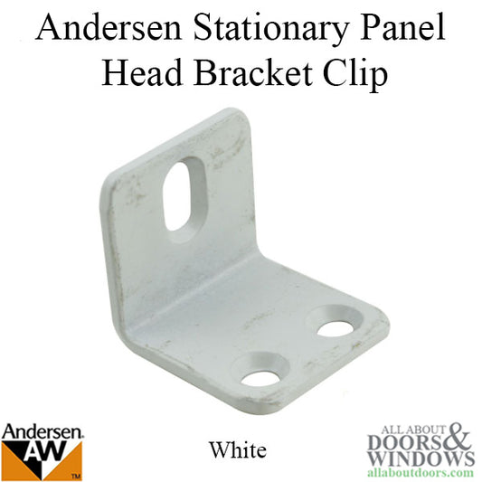 Stationary Panel Head Bracket Clip - White