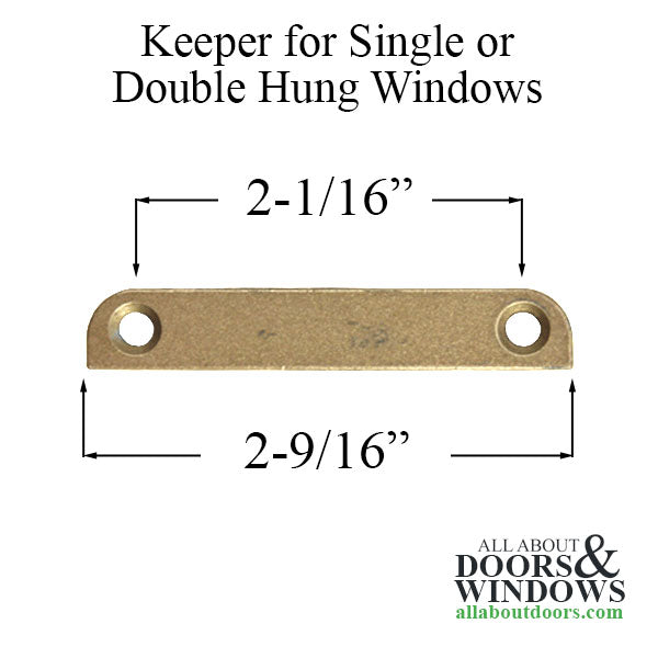 Sash Lock Keeper, Heartland Window - Choose Color - Sash Lock Keeper, Heartland Window - Choose Color