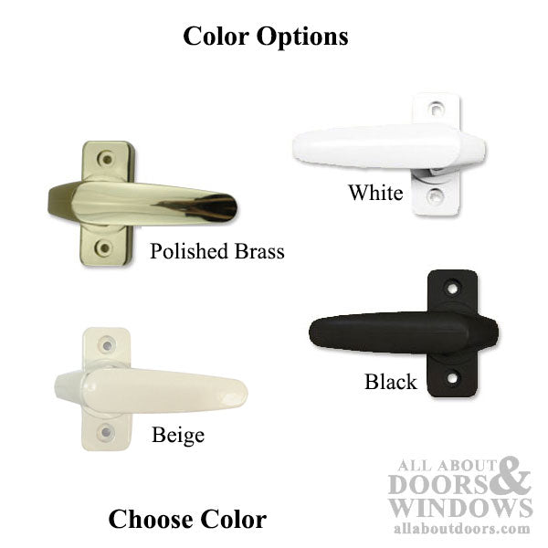 Inside Handle, 5/16 Inch Square Spindle, Interior Duo Latch Storm Door Hardware - Choose Color - Inside Handle, 5/16 Inch Square Spindle, Interior Duo Latch Storm Door Hardware - Choose Color