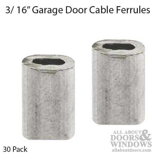 Cable Ferrules - Bulk - 3/16 Inch - 30 pcs